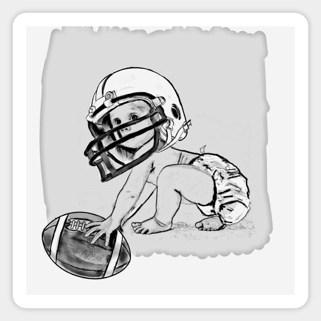 Football  baby Sticker by mursart68